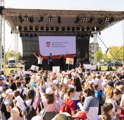 Ceremonial opening of the 28th Plazma Youth Sports Games in Zaprešić (Croatia)