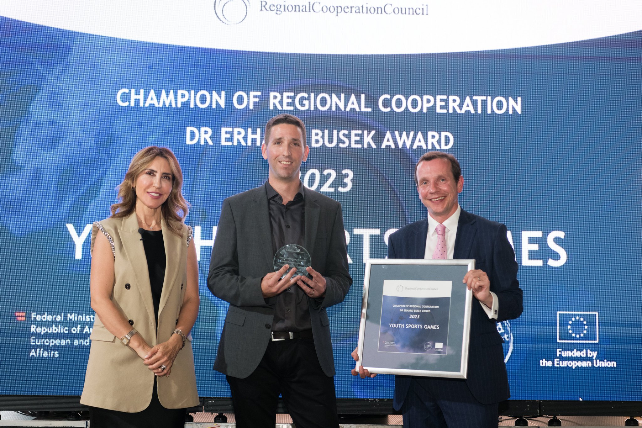 Youth Sports Games won the Champion of Regional Cooperation Dr Erhard Busek Award